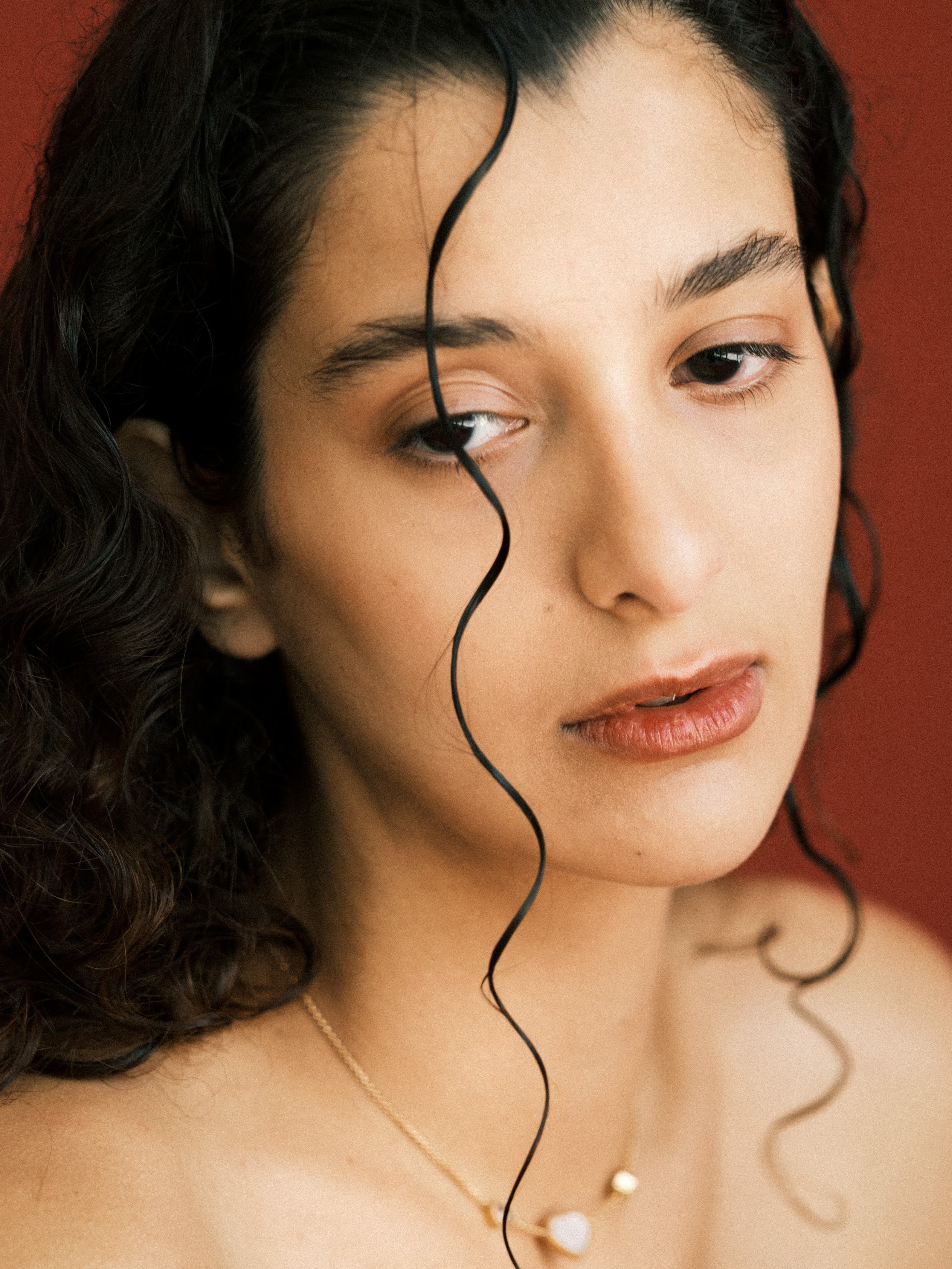 Portrait of a woman in a sacred, contemplative state